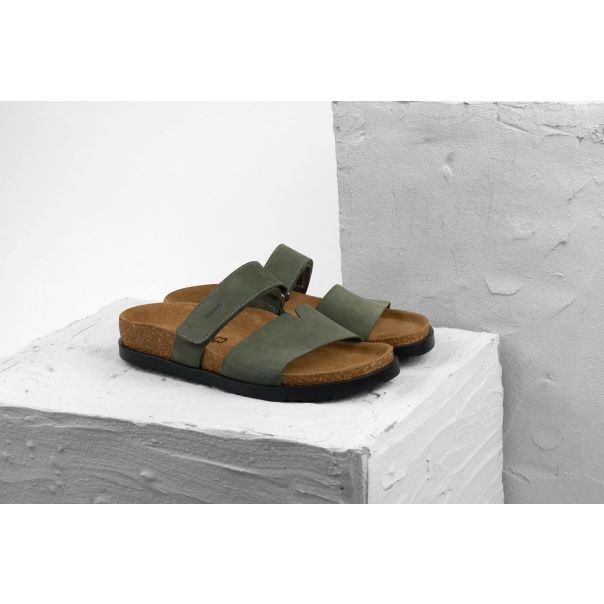 LEON Ženska papuča Gaia-zelena - 7020-ZE