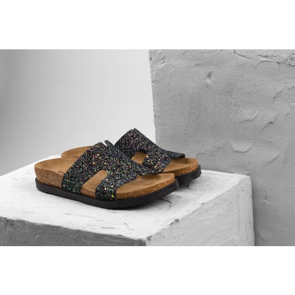 LEON Ženska papuča Liora II-crna - 7030-CR