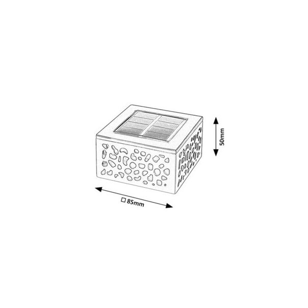 Rabalux Solarna rasveta Medulin LED 05W crna (7032) - 7032