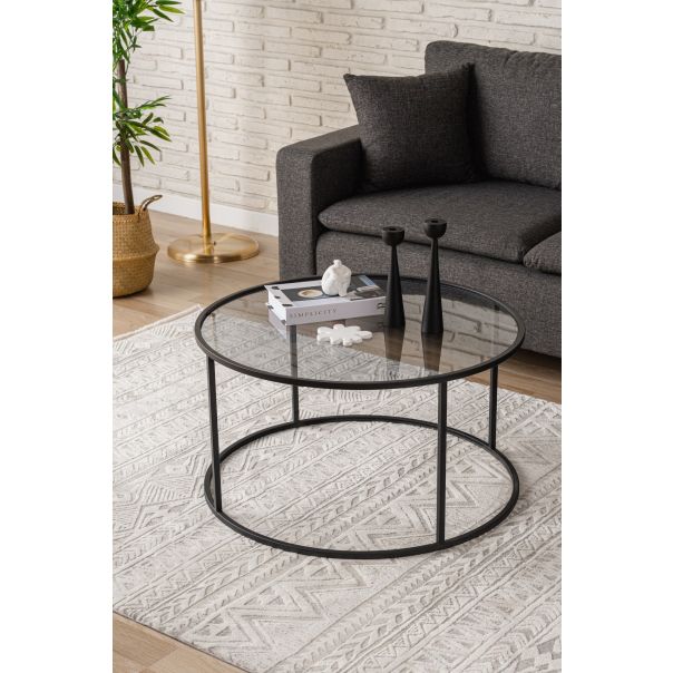 HANAH HOME Sto za dnevnu sobu Startis Black - 176006