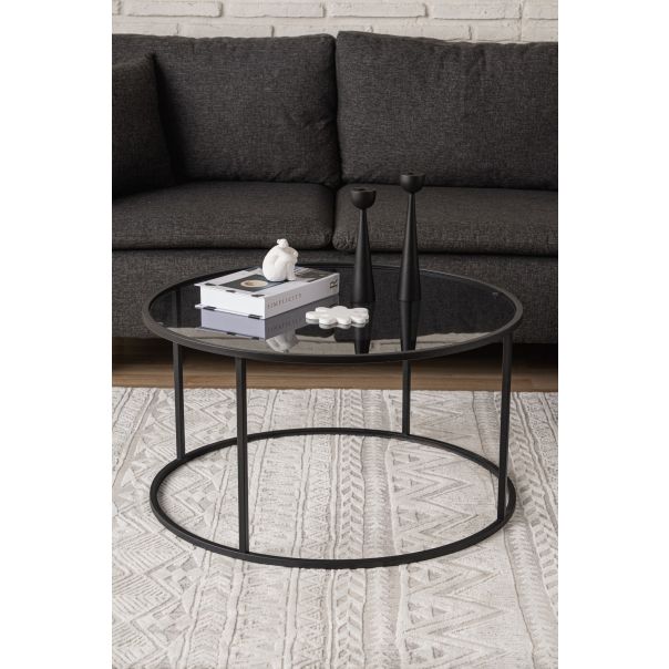 HANAH HOME Sto za dnevnu sobu Startis Black - 176006