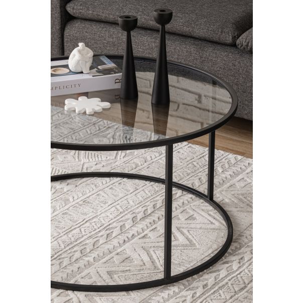 HANAH HOME Sto za dnevnu sobu Startis Black - 176006