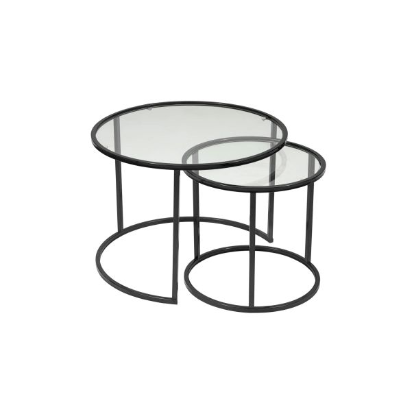 HANAH HOME Set klub stolova Belarus, crna - 706CLN1143