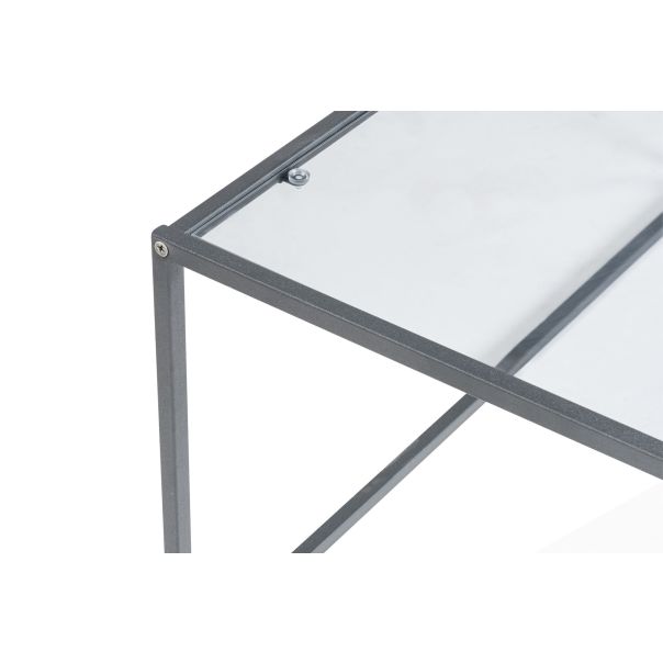 HANAH HOME Sto za dnevnu sobu Lizbon Smoked Glass - 189201