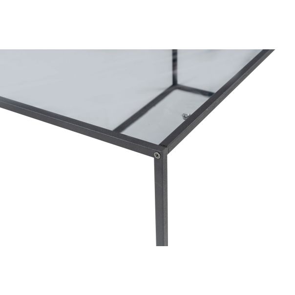 HANAH HOME Sto za dnevnu sobu Lizbon Smoked Glass - 189201