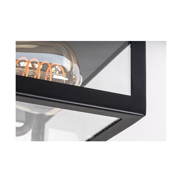 Rabalux Spoljna plafonska rasveta Zaton E27 2x MAX 60W mat crno (7070) - 7070-1