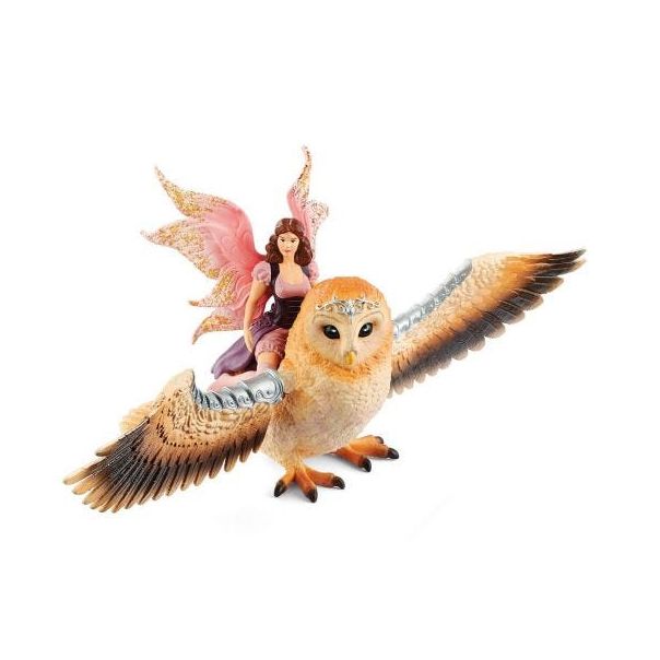 SCHLEICH Elf na magičnoj sovi od glitera - 70713