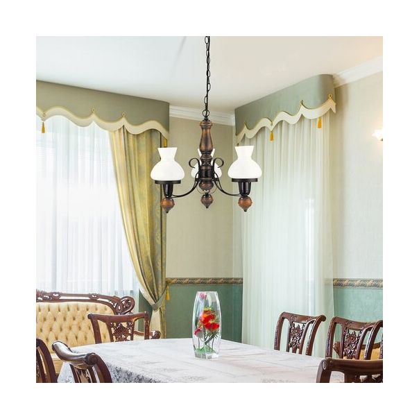 Rabalux Luster Petronel E27 3x MAX 60W mat crno (7078) - 7078-1