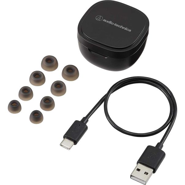 AUDIO-TECHNICA Bežične bubice ATH-SQ1TWBK - ATH-SQ1TWBK