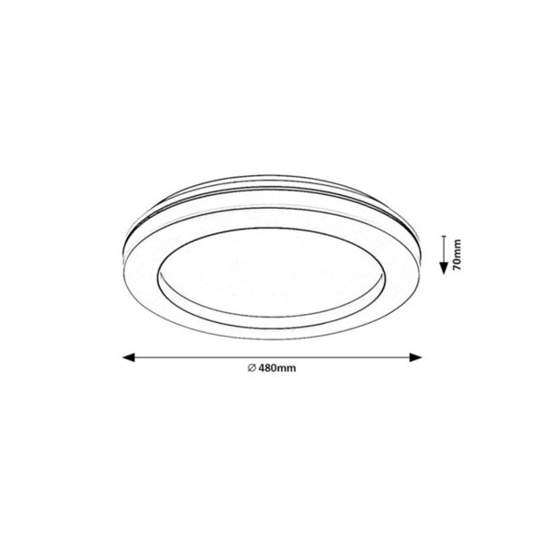 Rabalux Plafonjera Cooperius LED 47W bela (71003) - 71003
