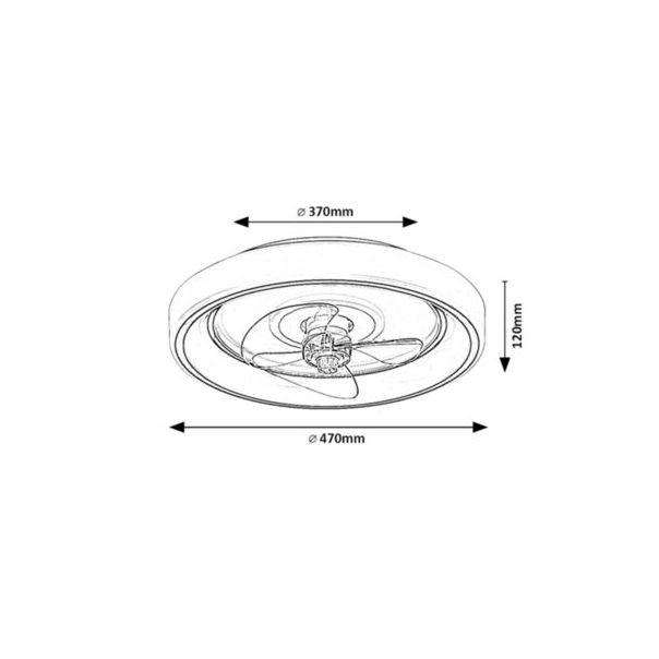 Rabalux Plafonjera Horacio LED 67W crna (71009) - 71009