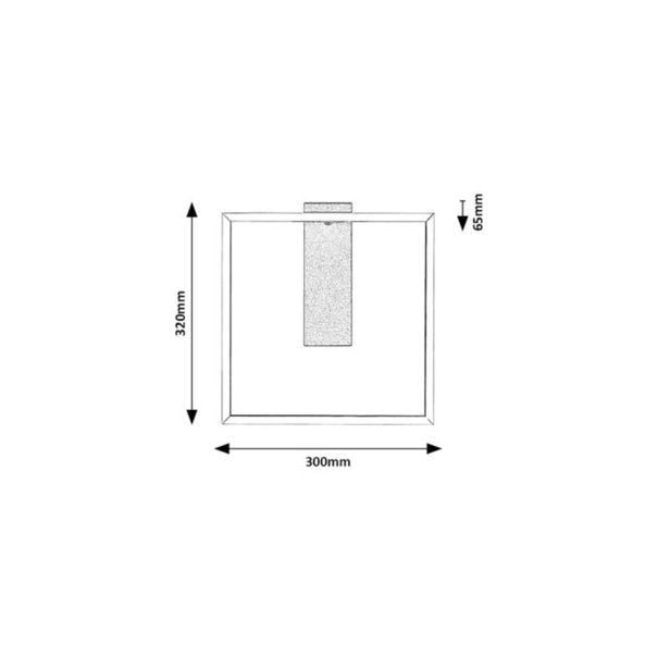 Rabalux Zidna lampa Tumnus LED 14W srebrna strugani aluminijum (71011) - 71011