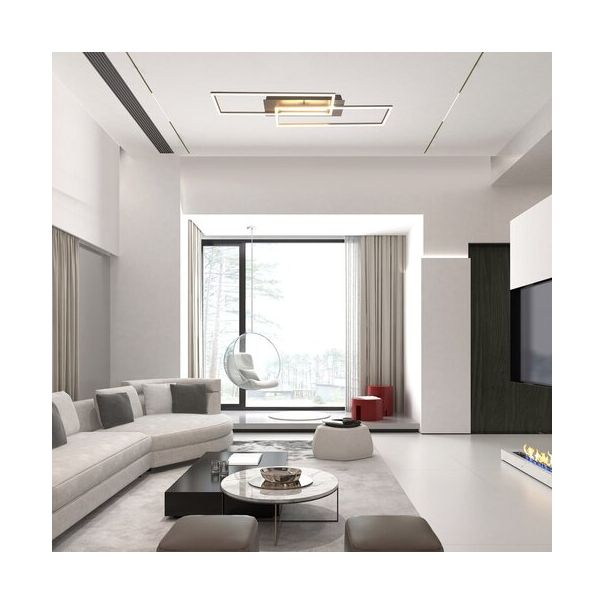 Rabalux Plafonjera Demetrius LED 40W srebrna strugani aluminijum (71012) - 71012-1