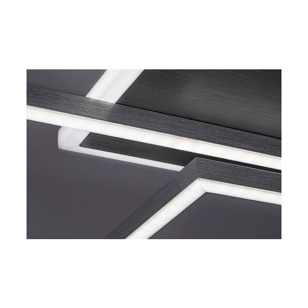 Rabalux Plafonjera Benedick LED 40W srebrna strugani aluminijum (71015) - 71015-1