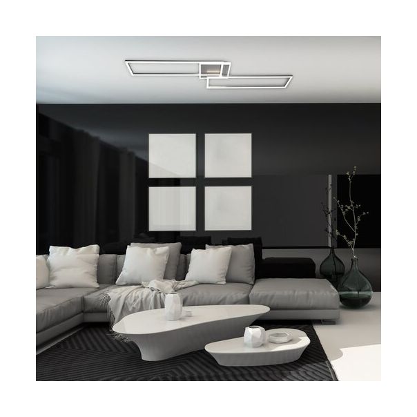 Rabalux Plafonjera Benedick LED 40W srebrna strugani aluminijum (71015) - 71015-1