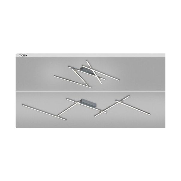 Rabalux Plafonjera Negan LED 40W srebrna (71020) - 71020