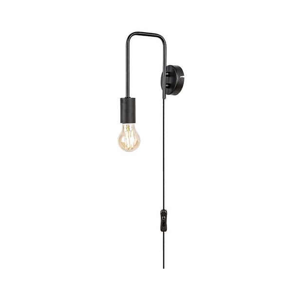 Rabalux Zidna lampa Manzur E27 1x MAX 40W crna (71022) - 71022-1