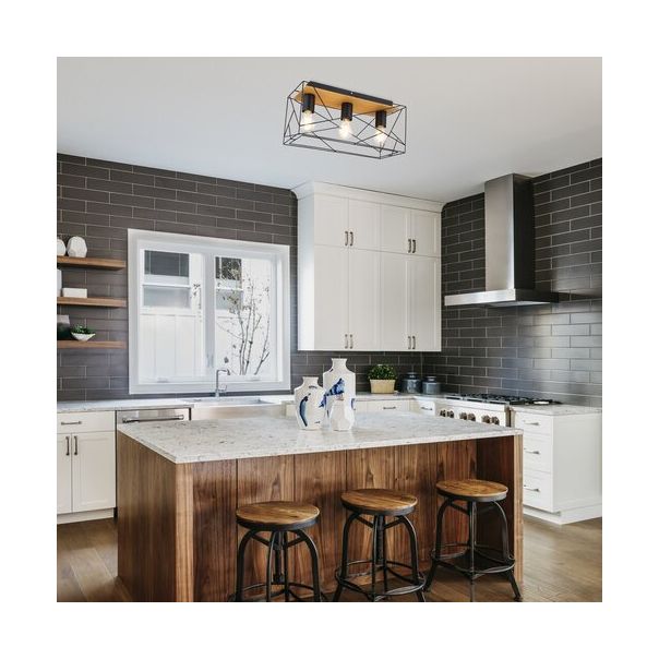 Rabalux Plafonjera Boire E27 3x MAX 40W crna (71023) - 71023