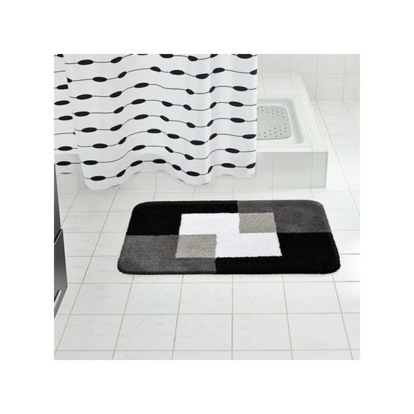 RIDDER Tekstilna kupatilska prostitrka 60x90cm Coins, crna - 7103307