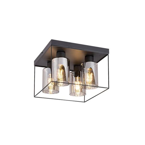 Rabalux Plafonjera Chadwick E27 4x MAX 25W crna (71034) - 71034