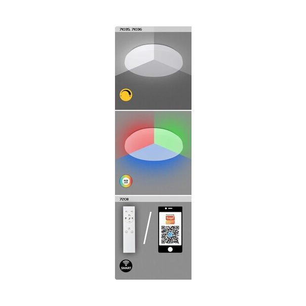 Rabalux Plafonjera Cerrigen LED 24W bela (71035) - 71035-1-1