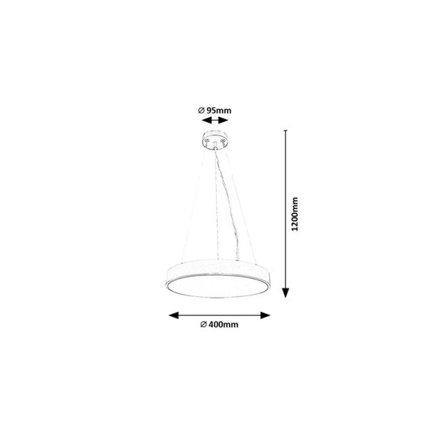 Rabalux Visilica Tesia LED 36W srebrna (71040) - 71040