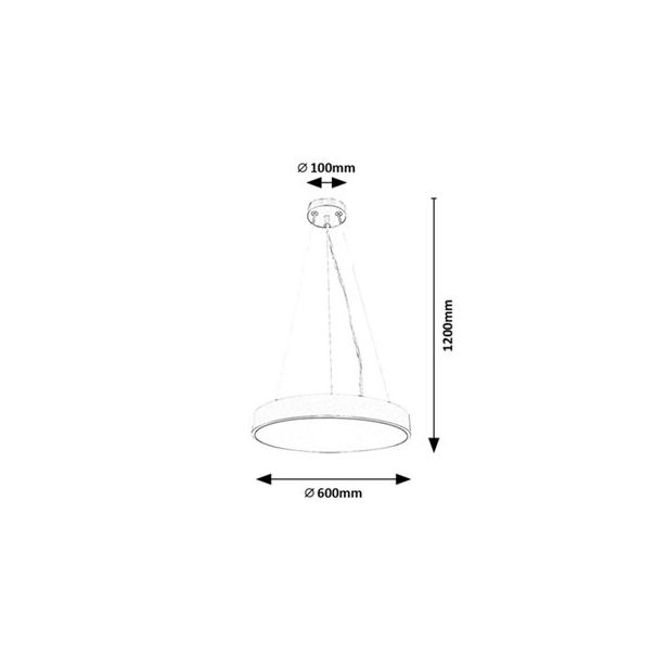 Rabalux Visilica Tesia LED 60W srebrna (71042) - 71042