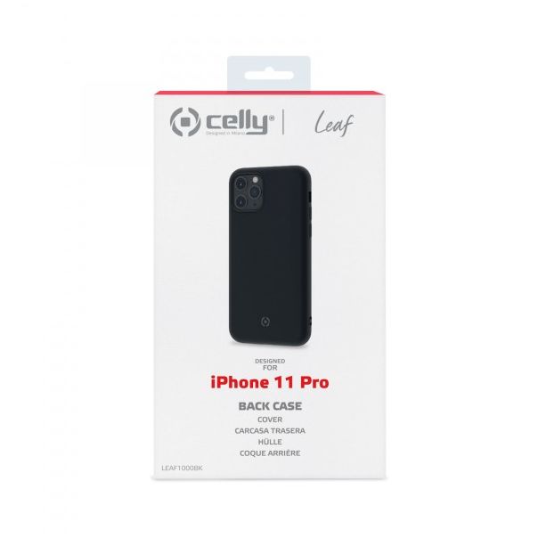 CELLY Maska LEAF za iPhone 11 PRO, crna - LEAF1000BK