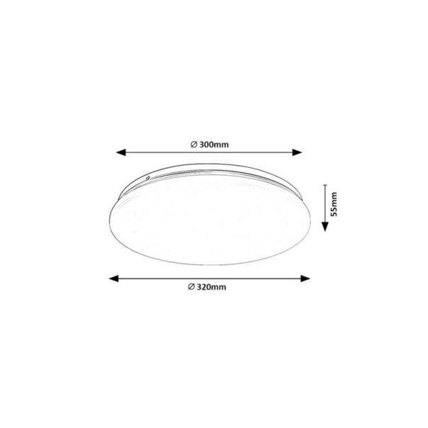 Rabalux Plafonjera Vendel LED 18W bela (71102) - 71102-1