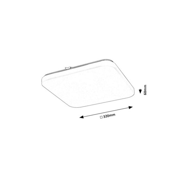 Rabalux Plafonjera Vendel LED 18W bela (71108) - 71108