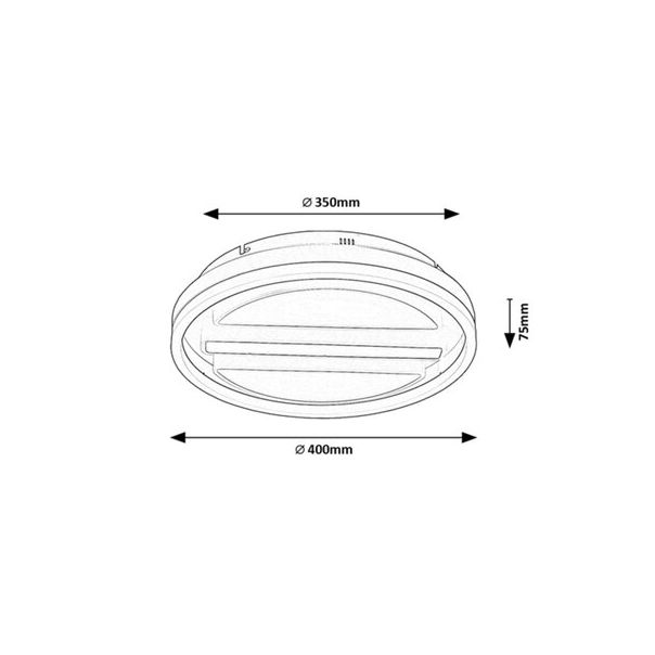 Rabalux Plafonjera Gremin LED 55W bela (71112) - 71112