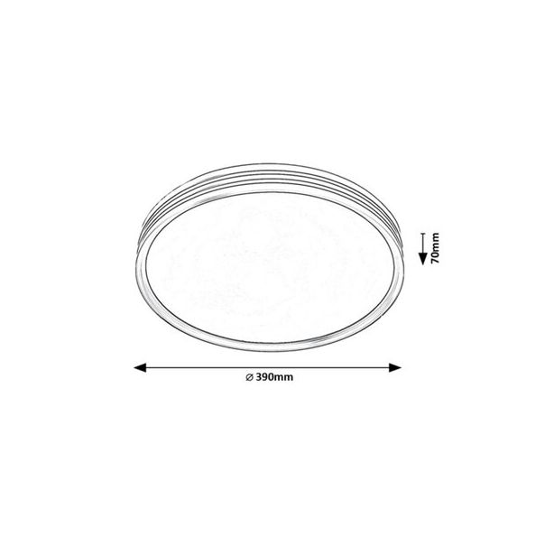 Rabalux Plafonjera Epora LED 25W mat crno (71118) - 71118