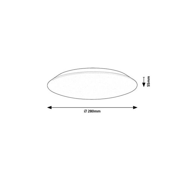 Rabalux Plafonjera Rorik LED 18W bela (71123) - 71123