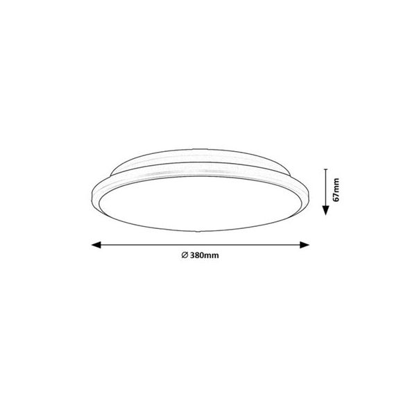 Rabalux Plafonjera Engon LED 24W srebrna (71129) - 71129-1