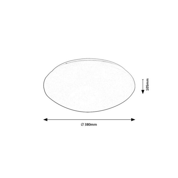Rabalux Plafonjera Lucas LED 24W bela (71134) - 71134