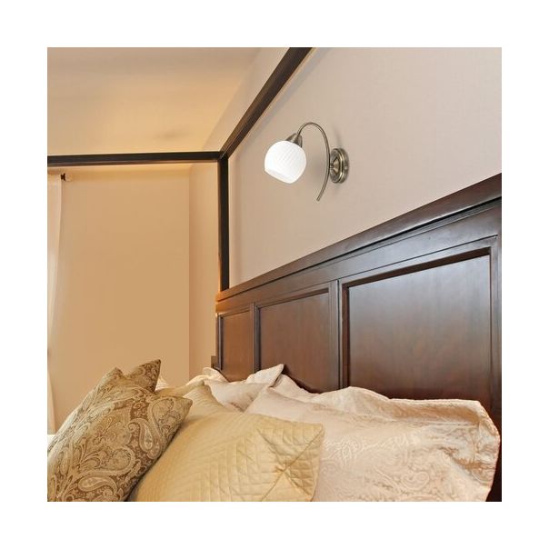 RABALUX Zidna lampa Evangeline bela, E14 40W - 7118