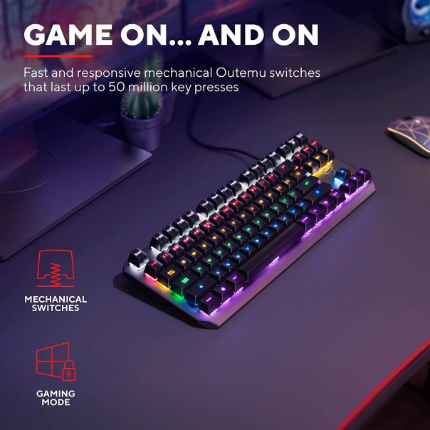 TRUST Gejming mehanička tastatura GXT 834 CALLAZ, crna - 24404