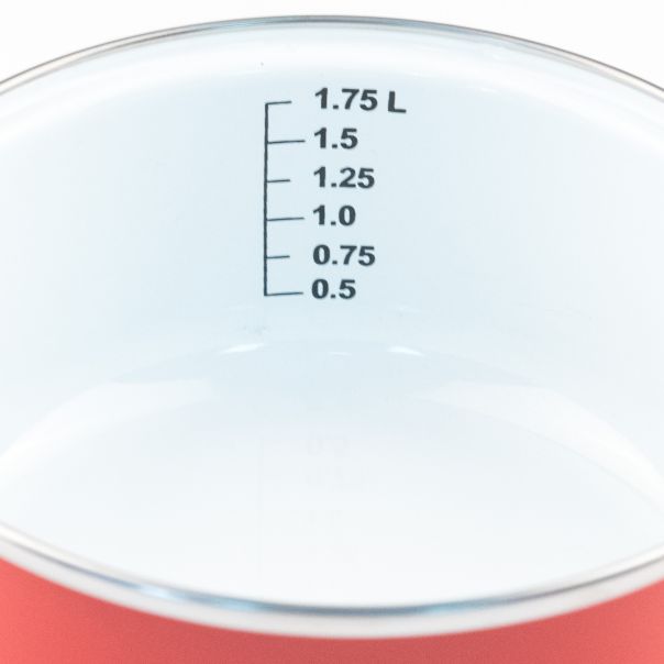 FACKELMANN Šerpa sa staklenim poklopcem 18cm/1.75L, emajlirana - 7161028