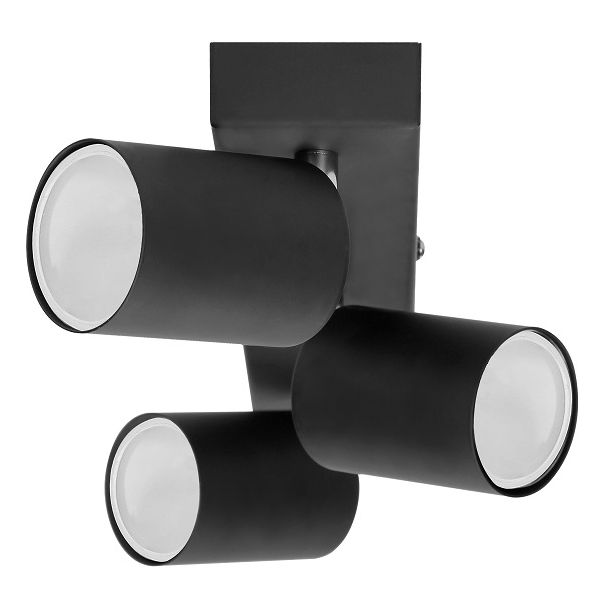 ADVITI Plafonska-zidna spot svetiljka 3xGU10 IP20 40x14x6.6 cm Doa, crna - ORNAD-OP-6195BGU10