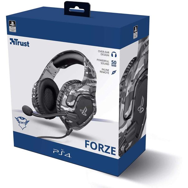TRUST Gejmerske slušalice GXT 488 Forze PS4 Sive (23531) - 23531