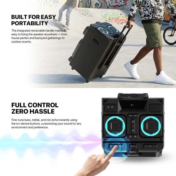 Bluetooth zvučnik Fantech NP03 NeraParty crni - EP3232443