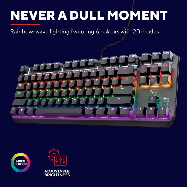 TRUST Gejming mehanička tastatura GXT 834 CALLAZ, crna - 24404