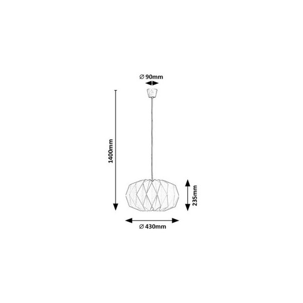 Rabalux Visilica Ormini E27 1x MAX 25W mat belo (72003) - 72003