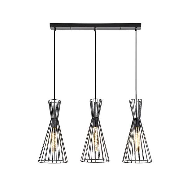 Rabalux Visilica Leandros E27 3x MAX 40W mat crno (72006) - 72006