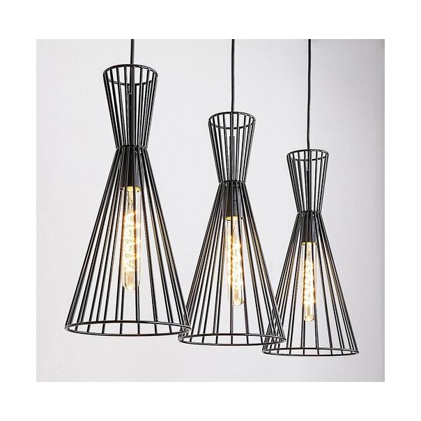 Rabalux Visilica Leandros E27 3x MAX 40W mat crno (72006) - 72006