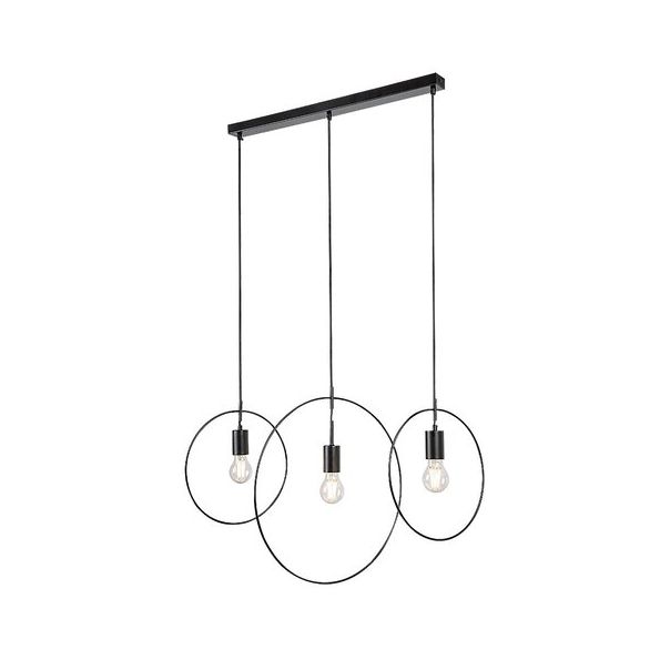 Rabalux Visilica Dilara E27 3x MAX 40W mat crno (72019) - 72019