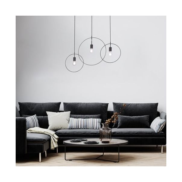 Rabalux Visilica Dilara E27 3x MAX 40W mat crno (72019) - 72019