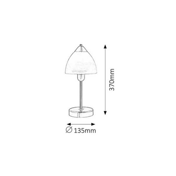 RABALUX Stona lampa Tristan hrom E14 40W - 7202