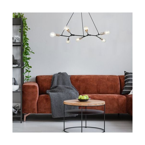 Rabalux Visilica Branwen E27 7x MAX 25W mat crno (72027) - 72027