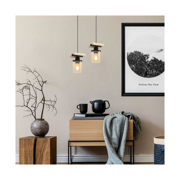 Rabalux Visilica Niylah E27 1x MAX 25W crna (72081) - 72081